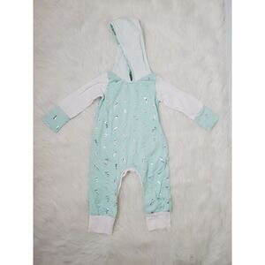 Custom made Mermaid pattern Baby romper/cloth diaper clothes size S